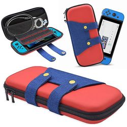 Opbevaringspose til spilkonsol til Nintend Switch-konsol til Switch Lite Travel Storage Hard Case Udendørs beskyttelsesdæksel Rød