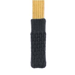 4pcs Stol Fod Cover Strikket skridsikre bordben stol ben Møbler Foot Socks Gulvbeskyttelse Pads Moving Støjreduktion Sort