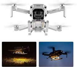 Gangxun Led let landingsstel til Dji Mini 2, foldbare udvidede landingsben kit natflyvningslys til Dji Mini Se / mavic Mini 2/mavic mini tilbehør