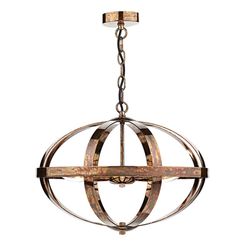 Dar Lighting Symbol Bur Vedhæng Let Benzin Kobber, 3x E14