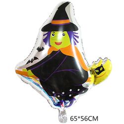 Halloween-serien spøgelsestræ formet aluminium ballon Guiden