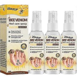 Bee Venom kynsien hoitoratkaisu, Bee Venom kynsisienihoito, Extra Strength kynsien korjausratkaisu, kynsien sienenhoitosuihke 3 kpl