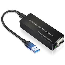 USB-C–SFP-Gigabit Ethernet -sovitin USB3.0 Type-C - 100/1000Base-X SFP -verkkokortti Kuten