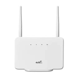 4G LTE CPE-reititinmodeemi 300Mbps langaton hotspot-ulkoinen antenni Sim-korttipaikalla kotimatkaa varten Valkoinen