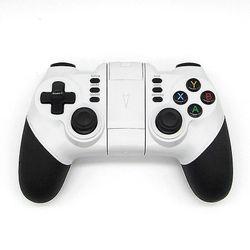 Jasoup Trådløs Bluetooth-spilleenhed til Iphone Android Phone Tablet Pc Gaming Kontrol over joystick gamepad Joypad gaver Hvid