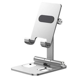 YY-003 taitettava alumiiniseoksesta valmistettu pöytätietokoneen tablet-puhelimen pidike Hopea