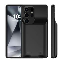 C28 10000mAh Varavirtalähde Samsung Galaxy S24 Ultralle Täysin Suojaava TPU Pehmeä Laturikotelo