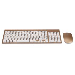 2,4 gHz:n langaton näppäimistö- ja hiiriyhdistelmä Mac Pc:lle Windowsxp/7(kulta)