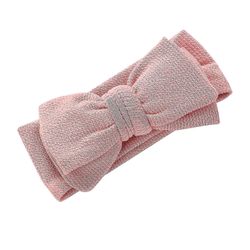 Baby Bowknot Pandebånd Infant Boy Girl Bomuld Hairband Kiddie Hair Tilbehør Høj kvalitet Pink 1