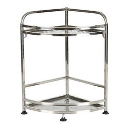 Ruili Skridsikker 2-tier Hjørne kabinet Arrangører Køkken Spice Krydderi Krydderi Hylde Rack