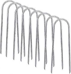8kpl trampoliinit tuulipanokset raskaat U-tyypin terävät päät turvamaa-ankkuri sinkitty teräs jalkapallomaaleihin, telttoihin ja valtavaan puutarha...