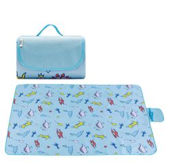 Picnic tæppe folde store vandtætte udendørs camping strandmåtte dinosaur 145*180cm
