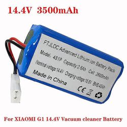 14.4V 18650 Li-ion akku 3500mAh yhteensopiva Xiaomi G1 Xiaomi robottipölynimuri Mjstg1 robottipölynimurin kanssa 2600mAh
