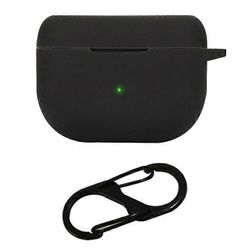 Yhteensopiva Jabra Elite 10 2023 silikonikotelon kanssa Bluetooth-kuulokekotelo kuulokkeiden latausastian kansi soljella Musta