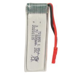 721855 Lentokoneen litium-akku 25C 3.7V 500mAh JST punaisella pistokkeella Lentokoneen lipoakku U818A H37:lle