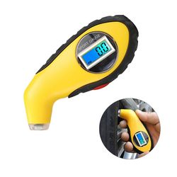Bil dæk trykmåler LCD Digital 5,0-100 Psi baggrundsbelyst dæk tryk tester