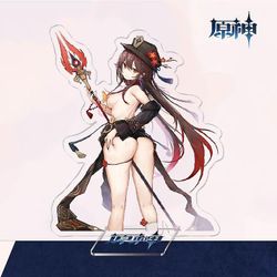 To-dimensionelle Yuanshen Spil Thunder General Gan Yu Walnut Akryl Beslag Style 21