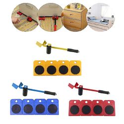 Coosilo Møbler Moving Wheels Lifter Mover Tool Transport Shifter Wheel Moving Slider gul