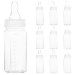 10 kpl 100 ml kertakäyttöisiä tuttipulloja vaa'alla vastasyntyneille, jotka ruokkivat kirkasta maitopulloa, joka on ihanteellinen rintamaidon säily...