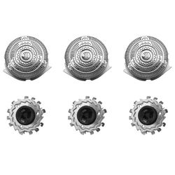 3PCS Parranajokoneen pään HQ9 vaihto Philipsin partaterälle HQ9100 HQ9140 HQ9160 HQ9170 HQ8240 HQ8140 PT920CC PT925 AT940 hopea