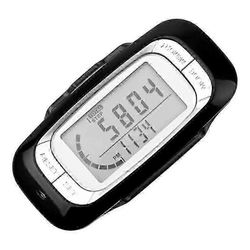 Askelmittari kävelyä varten, näytön askelmittari pidikkeellä ja kaulanauhalla yksinkertainen kävelyaskellaskuri tarkka 3D-askelmittari