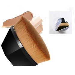 Foundation Brush Magic No Trace Makeup Brush Engros Bærbare Spis ikke Pulver Skønhed Makeup Tools Iron Foundation Brush Sort spray