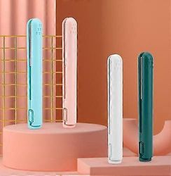 Mini kaksikäyttöinen kiharrin 2 in 1 hiustenkiharrin kannettava hiusten kiharrustyökalu usb vaaleanpunainen