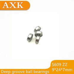 Særtilbud Gratis forsendelse 10stk S609zz Ss609zz Sb609zz Rustfrit stål Dyb rille Kugleleje 9x24x7mm Miniature 609