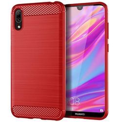 AIR Blød holdbar beskyttelsesskaltaske til Huawei Y7 Pro 2019 - Rød