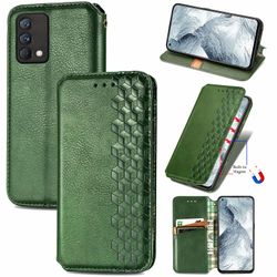 Kompatibel med Realme Gt Master Flip Case Etui Vintage Wallet Flip Cover med magnetisk lukning Coque - Blå grøn