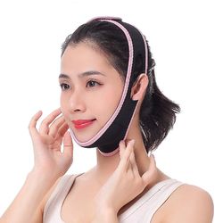 Elastisk ansigt slankende Bandage V Line Face Shaper Kvinder Chin Kind Lift Up Visage Bælte Facial Anti Rynke Rem Ansigtspleje Tools