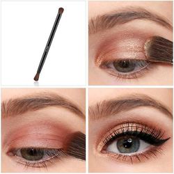 1pc Professionel ØjenskyggeBørste Dobbelt hoved Kosmetisk øjendetaljebørste Lille øjenbrynsbørste Bronzer Makeup Værktøj