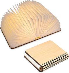Augro Puinen LED-kirjalamppu, joululahjaidea, taitettava ja magneettinen kirjalamppu, USB ladattava LED-paperilamppu, koristelamppu 2000 mAh akulla