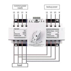 Kaksoistehoinen automaattinen siirtokytkin tyyppi 4P 63A MCB HK:lla 2 tuloa 2 lähtöä