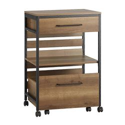 SoBuy FKW118-PF, teollinen vintage-keittiövaunu, pyörillä varustettu keittiön säilytysvaunu, toiminnallinen tarjoiluvaunu, jossa on liikkuva säilyt...