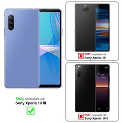 Sony Xperia 10 III -kotelo - suojakotelo jalustatoiminnolla ja korttipaikalla YÖN MUSTA