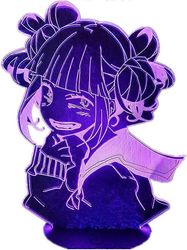 Anime led yövalo viileä himiko toga hahmo led 3D-lamppu kosketuskaukosäädin 16 värimuutokset yövalo lasten makuuhuoneen sisustus syntymäpäivälahjalelu