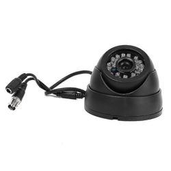 Musta valvontakamera Pal 1/3" Cmos 700tvl 24 led Ir Cut 3.6mm turvallisuus sisäkupoli cctv kamera