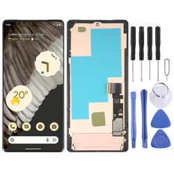 Amoled LCD + berøringsskjerm for Google Pixel 7 Pro Gv4bc Ge2ae Svart