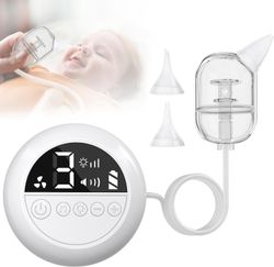 HOH Nasal Aspirator Baby, Baby Nose Sucker 9 sugeniveauer Elektrisk nasal aspirator til babyer Automatisk næserenser til nyfødt småbarn Hvid