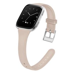 AIR Udskiftning Silikone Rem til Fitbit Versa (5,5-6,7 tommer) - Khaki