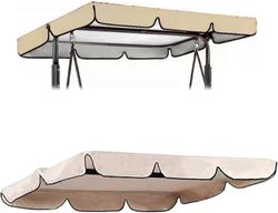 Puutarhan keinutuolin katoksen vaihto, 2 & 3-paikkainen keinuistuimen katoksen kansi, vain keinutuolille Riippumattokannen kuistin yläkannen istuin...