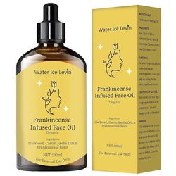 Frankincense-hartsiöljy risiini- ja jojobaöljyillä kasvoille, ryppyjen poisto kasvojen kosteusvoide kylmäpuristettu seerumi, luonnollinen ihonhoito...