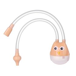 Nyfødt baby nasal aspirator til børn næserenser sucker sugeværktøj beskyttelse sundhedspleje baby mund nasal sugning Devic 5stk Orange ugle