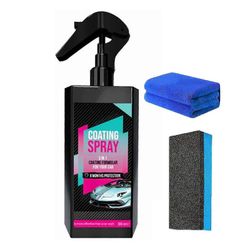 2025 3 in 1 keraaminen auton pinnoitesuihke 100 ml auton naarmujen korjaus Nanos-suihke pyyhkeellä/sienellä maastoautoon sarja