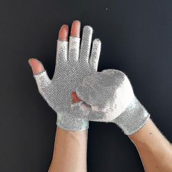 Et par forår sommer is cool åndbar solcreme skridsikre fiskehandsker hvid et par