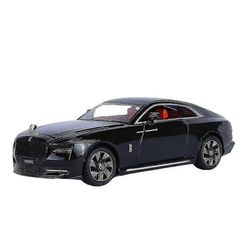 1/24 Rolls-Royce Spectre leluautomalli High Simulation Alloy Sound Light Pull Back Toy Vehicle For Boy Christmas Gift Collection No Box Musta
