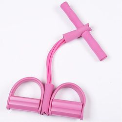 Rør Elastisk Pull Ropes Motionist Rower Mave Resistance Bands Set Pink