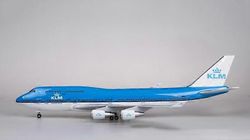 1/157 mittakaava 47CM lentokone 747 B747 KLM Royal Dutch Airlines Model W Light &; Wheel painevalettu hartsitaso keräystä varten ilman valoa