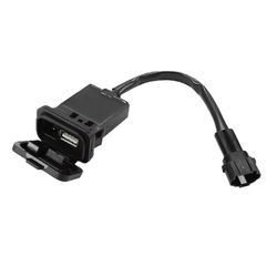 Moottoripyörän USB-virtalatausliitännän pistorasian impulssilatausportti CFMOTO 450SR SR450 800NK 800:lle Musta